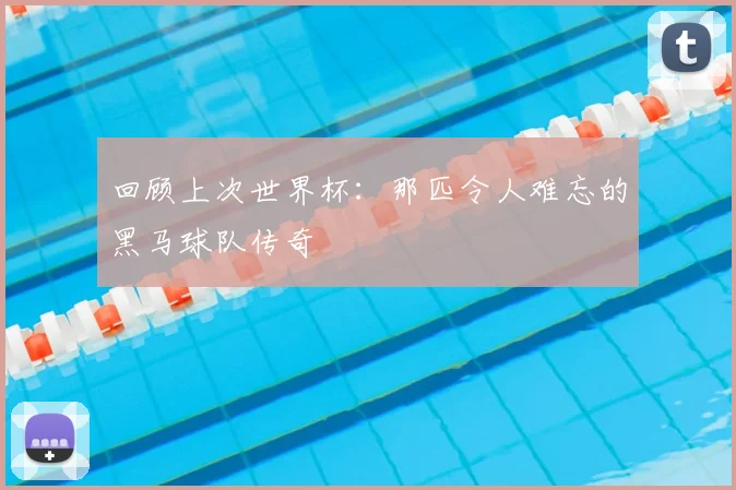 回顾上次世界杯：那匹令人难忘的黑马球队传奇